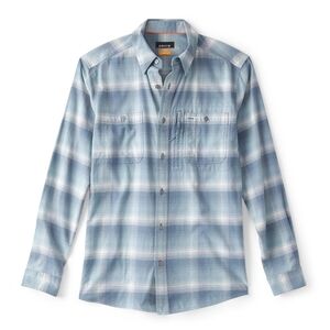NWT Orvis Men's Flat Creek Tech Flannel - Blue Plaid
